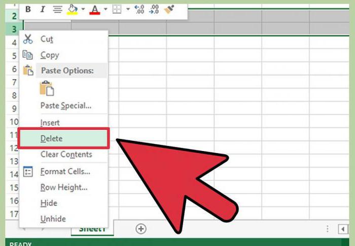 jak skrýt prázdné řádky v aplikaci Excel automaticky