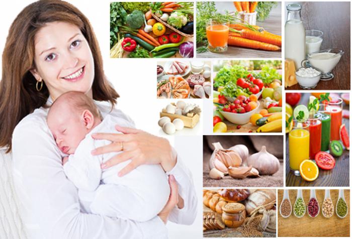dieta per madri che allattano per il menu di perdita di peso