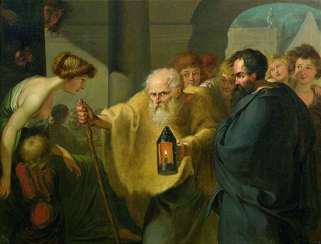Diogenes išče moškega