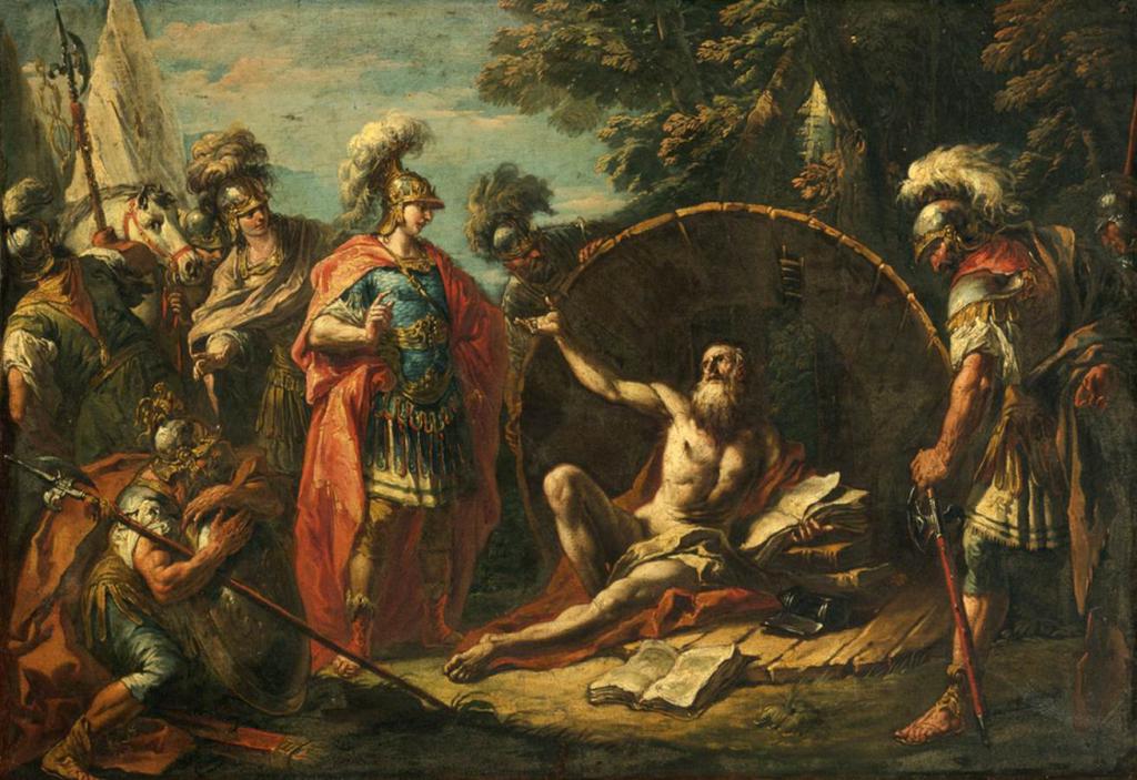 Diogen iz Sinopa in Aleksandra Velikega
