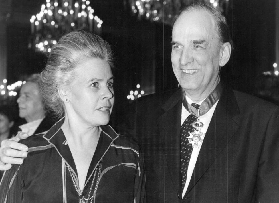 Ingmar Bergman se svou manželkou Ingrid van Rosen