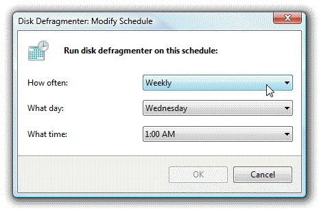 Defragmentace disku Windows 7
