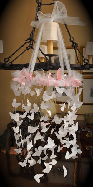 DIY butterfly luster
