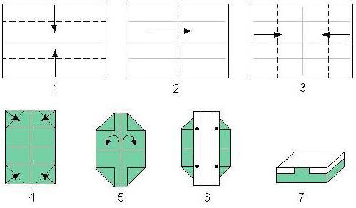 krabice origami