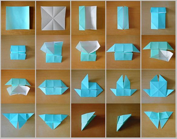 origami papir metulj