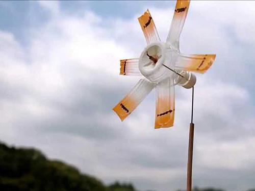 vyrobte plastový větrný mlýn s vlastními rukama