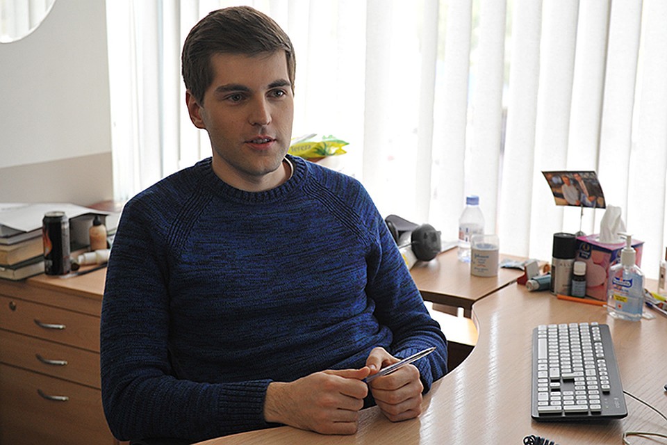 Dmitry Borisov, prezenter telewizyjny, zdjęcie