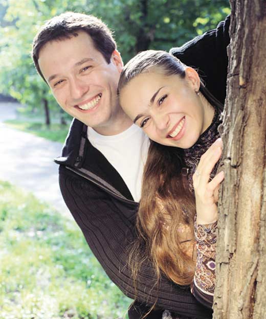 Dmitrij Mazurov se svou ženou Natálií