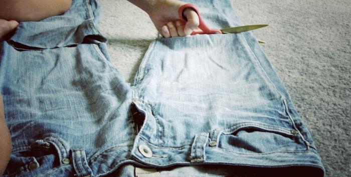 jak dělat džíny šortky to sami