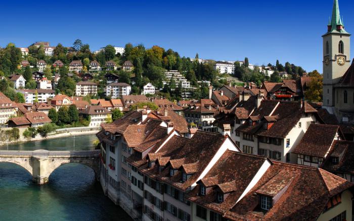 capitale svizzera di Berna o Ginevra