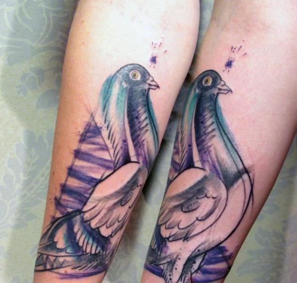 тетоважа за дјевојчице голубове