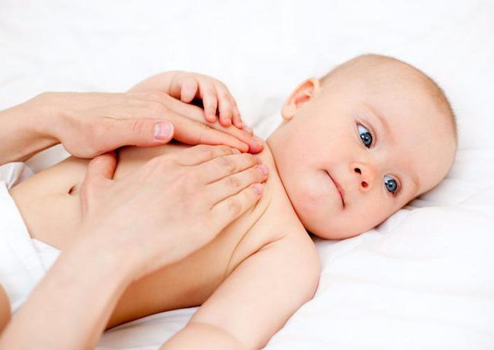 масаж за дрениране на кашлица за деца