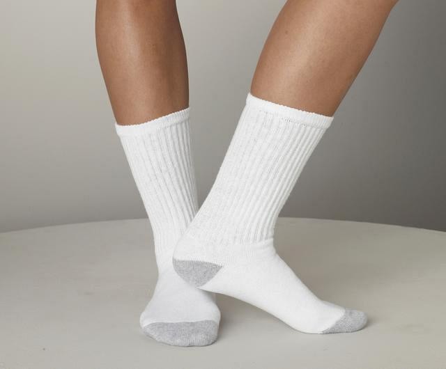 senské ponožky bílé