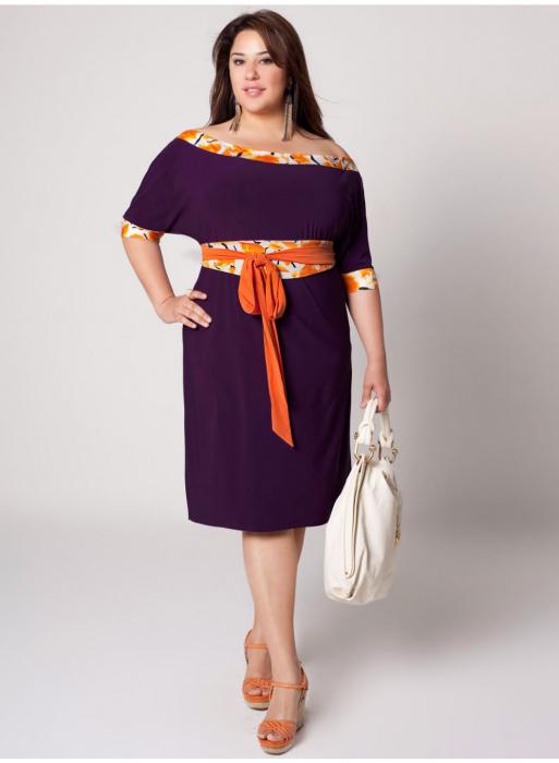 styly šatů pro obézní ženy