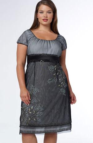 letní šaty pro obézní ženy