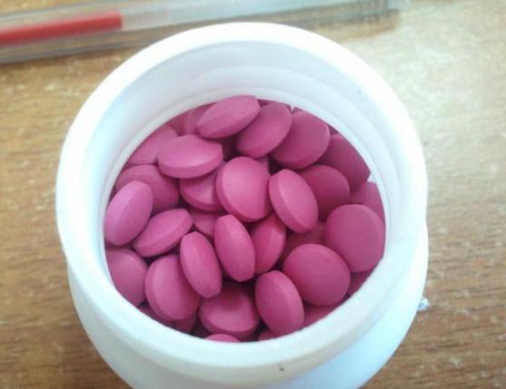 zincterální tablety