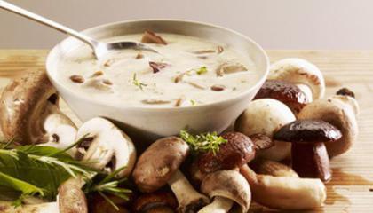 vařte suchou houbovou polévku