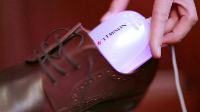 popravilo sušilnikov za čevlje z ultravijolično osvetlitvijo