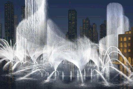 Танцуващи и пеещи фонтани в Дубай - осмият архитектурен чудо на света