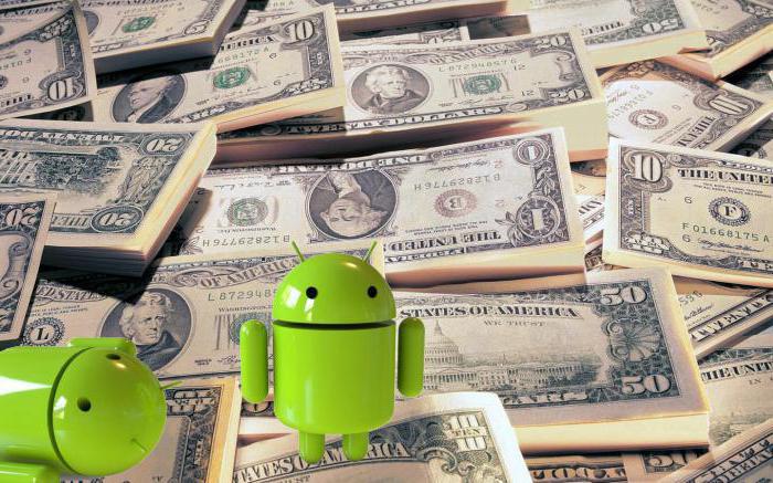 mobilní příjmy pro Android