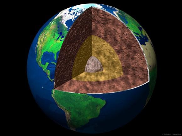 Структурата на мантията на земята