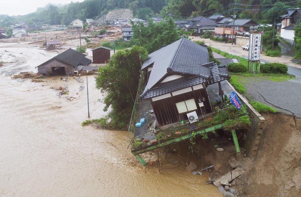 povodně v jižním Japonsku