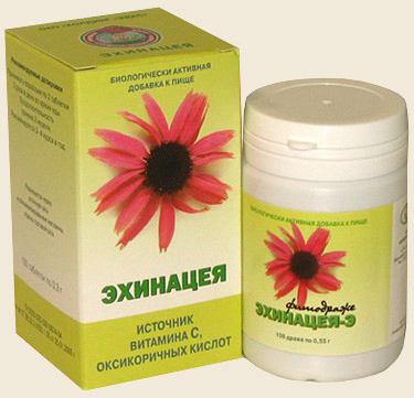 tablety extraktu echinacea