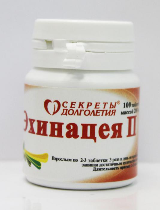 tablety extraktu echinacea