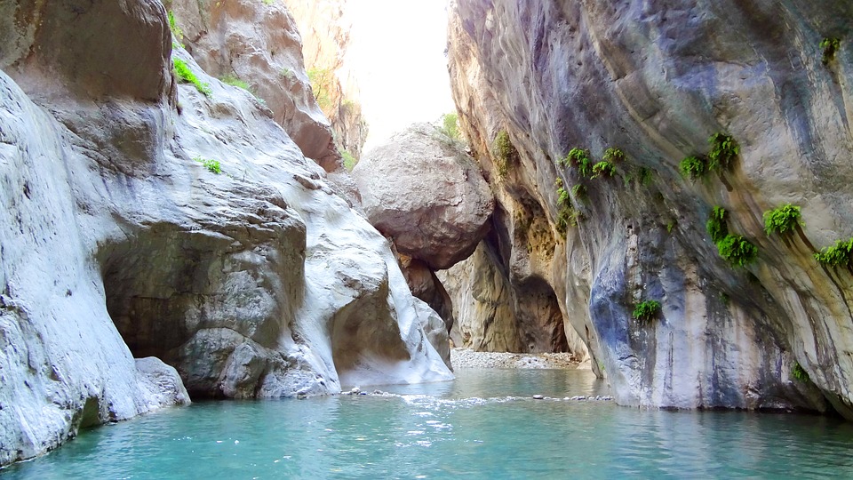kaňony v Goynuku v Turecku