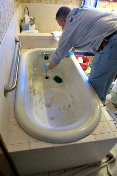 riparazione del bagno