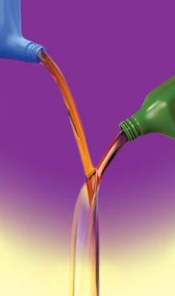 моторното масло синтетика полу-синтетика можете да смесвате