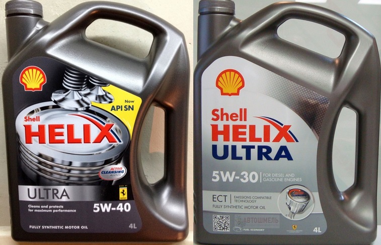 Shell Helix Oil Ultra 5w30 или 5w40