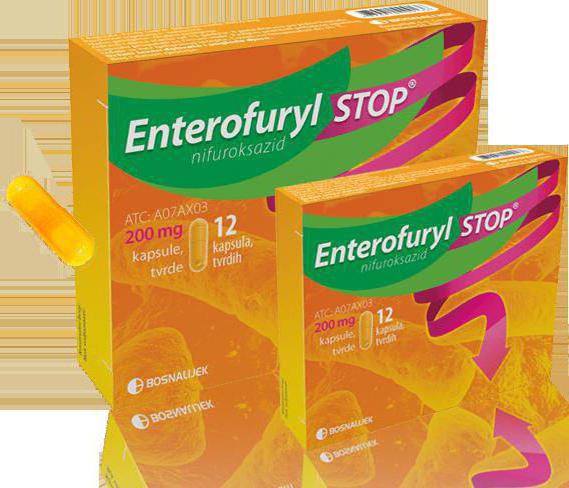 Enterofuril Navodila za uporabo med nosečnostjo