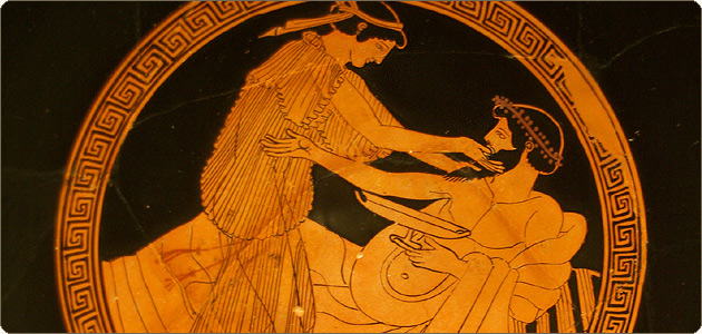 Starověká řecká hetera v malbě