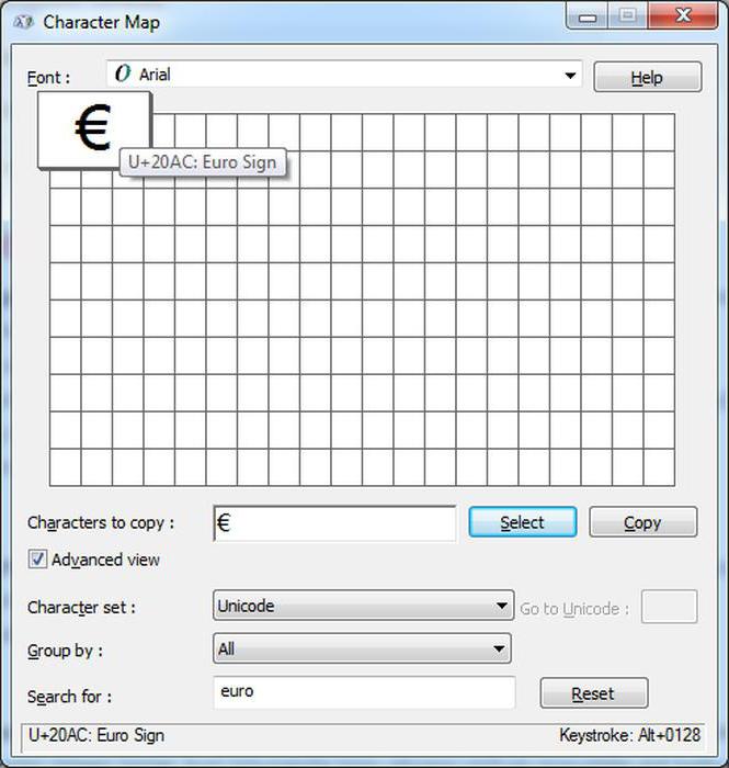 как да сложите иконата на еврото на клавиатурата