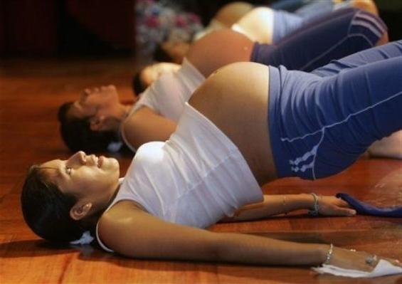 soubor cvičení pro těhotné ženy