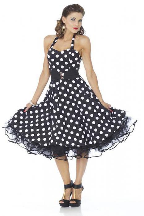 Moderne haljine s točkicama u retro stilu