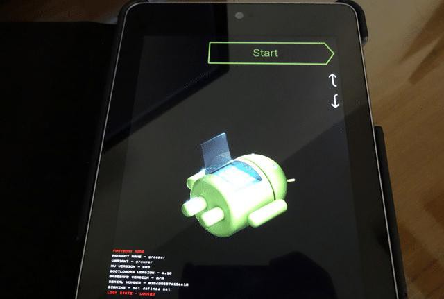 fastboot način, kaj je na Android