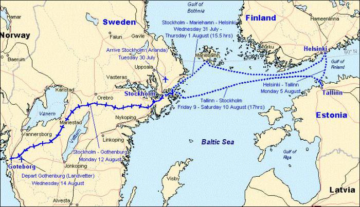 Helsinkiju trajektom iz Stockholma i Tallinna