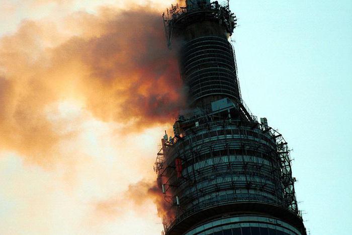 incendio nelle cause della torre Ostankino