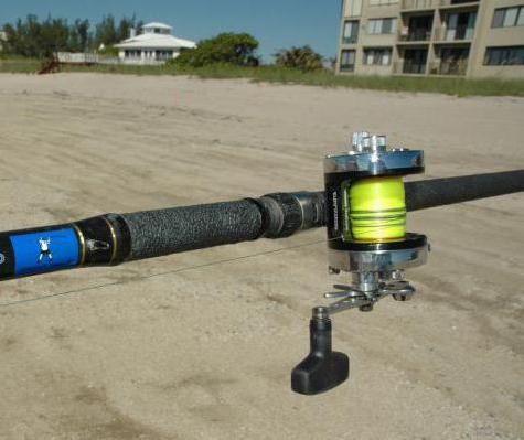 Zařízení plavecké rybářské tyče pro dlouhý hod