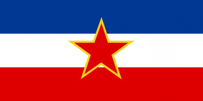 Jugoslávská vlajka a erb
