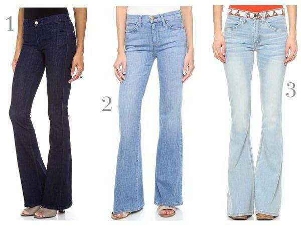 Jeans a zampa: foto.