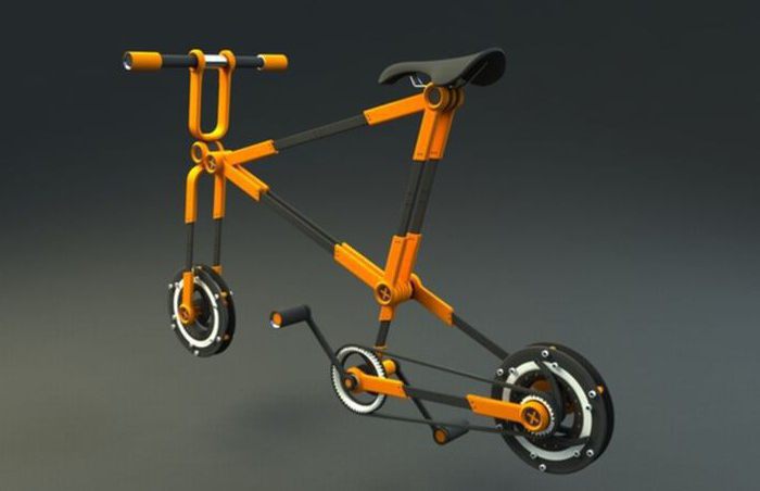 sklopivi bicikl s malim kotačima