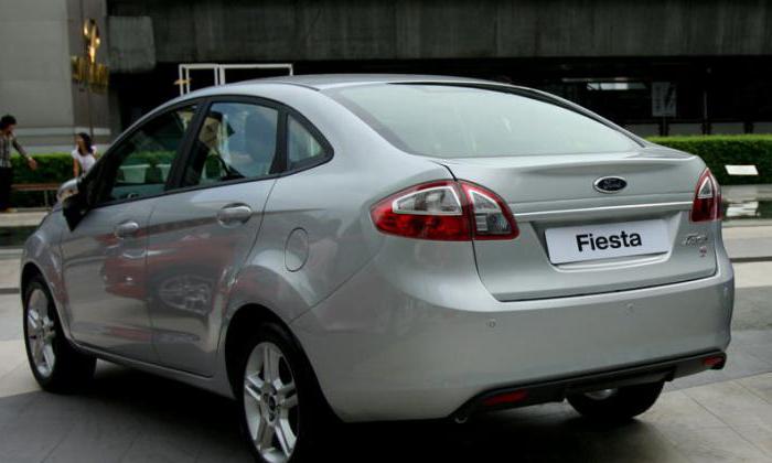 Оборудване на седан Ford Fiesta
