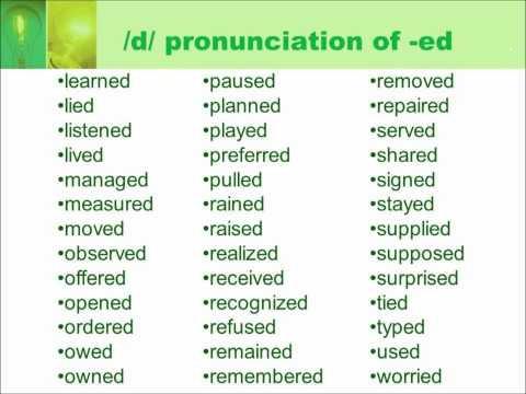 tablica oblika engleskih glagola