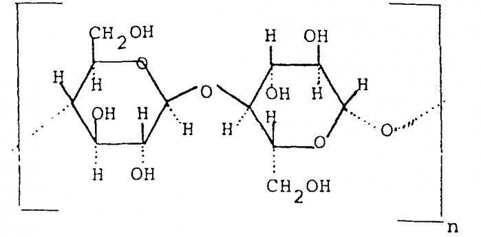 strukturna formula celuloze