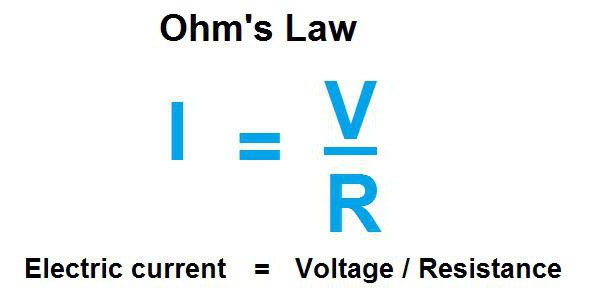 формула за електрически ток