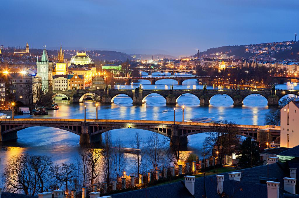 Noč v Pragi