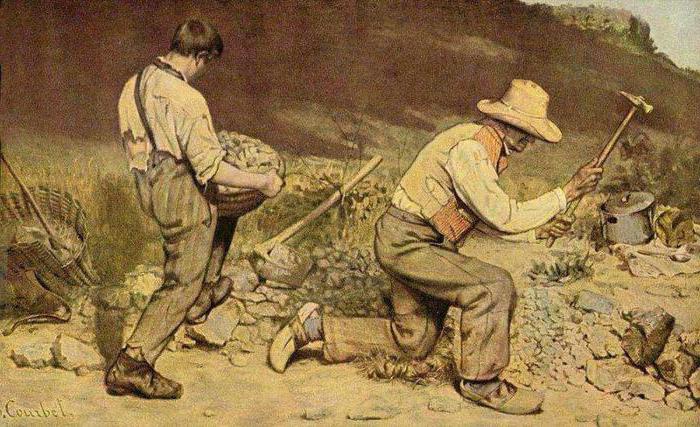 Gustave Courbet Painting Stone Crushers